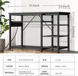 20-40 Gallon Fish Tank Stand with Power Outlets for Aquarium Stand | 6 Sturdy Leg,800 LBS Capacity,Heavy Duty,Cabinet for Fish Tank Accessories Storage,Metal Frame