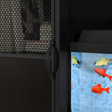 55-75 Gallon Fish Tank Stand,Aquarium Stand with Power Outlets and Cabinet,Heavy Duty Wood Aquarium Stand with Cabinet for Fish Tank Accessories Storage US Fast Arrive