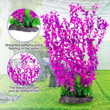 Aquarium Plastic Plants Aquarium Decor Artificial Fish Tank Plants,Tall Fish Tank Decorations, Extra Large Aquarium Plant 20.4-Inch Tall,2Pcs