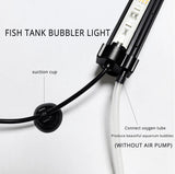 LED Aquarium Lights for Fish Tank,Submersible Fish Tank Light with Air Bubbler Hole Bubble Wall RGB Color Changing Brightness Adjustable Waterproof Remote Control Bubble Tube Light,5W 18Inch