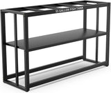 55-75 Gallon Fish Tank Stand with Storage Shelf, 48.5 X14.9 X 29.2 Inch Aquarium Stand, Turtle Tank, Reptile Terrariums and Breeder Tank Stand,980Lbs Capacity, Black