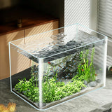 10 Gallon Ultra Clear Glass Fish Tank, Rimless Curved Edge Small Aquarium – Thermal Bending Technology, Low Iron Glass Desktop Tank for Betta, Goldfish, Shrimp & Aquatic Plants