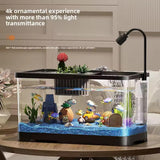 4 Gal Small Fish Tank, Betta Fish Tank Kit with LED Light, Oxygen Generator, Fish Tank Starter Kits for Beta,Goldfish