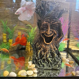 Fish Tank Decoration Tree Trunk Aquarium Statue Hollow Stump Root Terrarium Reptile Hideout Accessories Ornament for Hermit Crabs Crayfish Sucker Fish Guppy