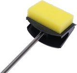 15 Inch Aquarium Fish Tank Algae Scraper Double Sided Sponge Brush and Cleaner, 2 Pack High Density Cleaner with Long Handle Fish Tank Scrubber for Glass Aquariums and Home Kitchen