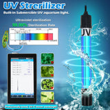 200GPH Aquarium U-V Filter for 20-75 Gallon, Aquarium Filters with 5W U/V Light Green Clean Machine, Internal Filter Powerful Pump Filter for Fish Tank Saltwater Freshwater Crystal Clear