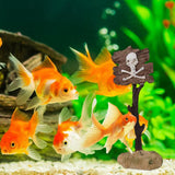 Aquarium Shark Warning Sign Resin Fish Tank Decorations Funny Aquarium Fish Tank Decor Ornaments for Aquarium Fish Tank