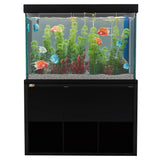Aqua Dream 175 Gallon Aquarium Set with Aluminum Cabinet, Sump Filtration System & LED Lighting
