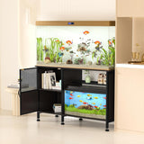 55-75 Gallon Fish Tank Stand,Aquarium Stand with Power Outlets and Cabinet,Heavy Duty Wood Aquarium Stand with Cabinet for Fish Tank Accessories Storage US Fast Arrive