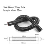 Black 20Mm/25Mm Aquarium Water Tube Oxygen Pump Water Pump Hose Air Bubble Stone Aquarium Fish Tank Pond Pump Tube 50Cm